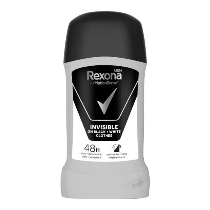 rexona-motion-sense-woman-deodorant-stick-invisible-black-white-50ml-man rexona invisible black and white man